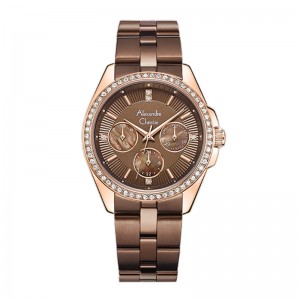 Alexandre Christie AC 2949 Rosegold Brown New BFBROMO2